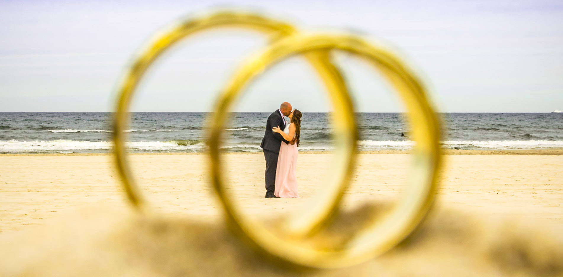 Hochzeitsfotos am Strand